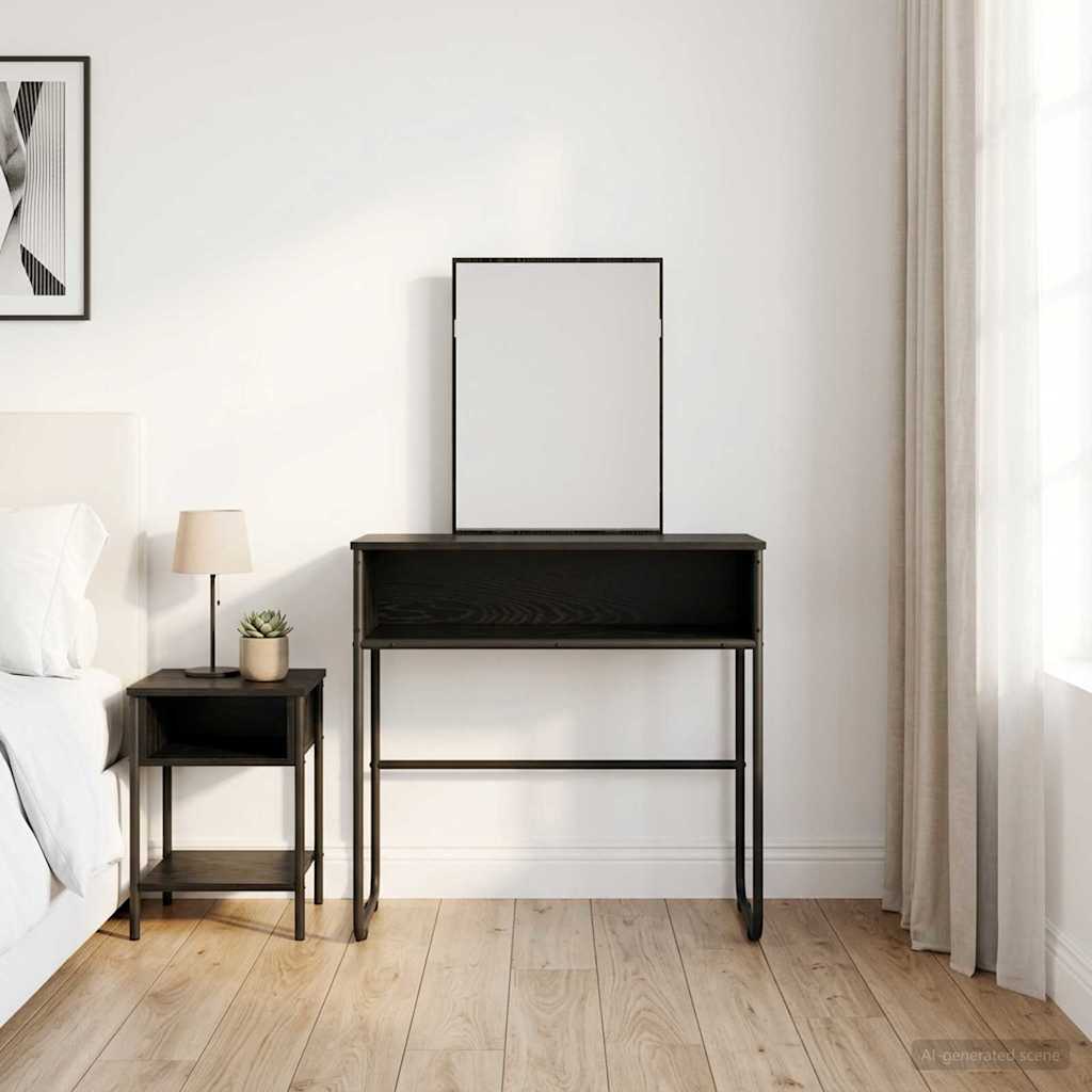 Τραπέζι περιποίησης με ράφι Μαύρη Δρυς 81 x 40 x 131 εκ