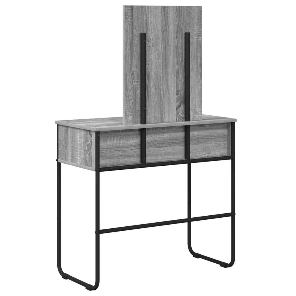 Τραπέζι περιποίησης με ράφι Γκρι Sonoma 81 x 40 x 131 εκ