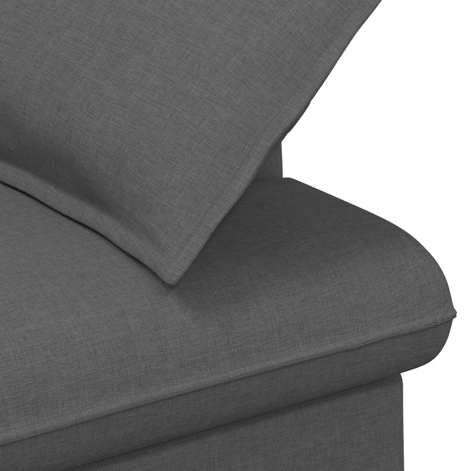 Love seat με κουμπιά Σκούρο Γκρι 111 x 68 x 80 εκ. Ύφασμα