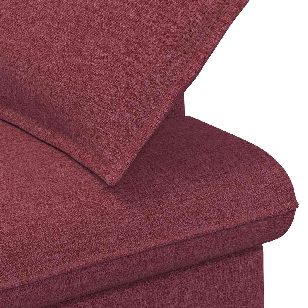 Love seat με κουμπιά Κόκκινο 111 x 68 x 80 εκ. Ύφασμα