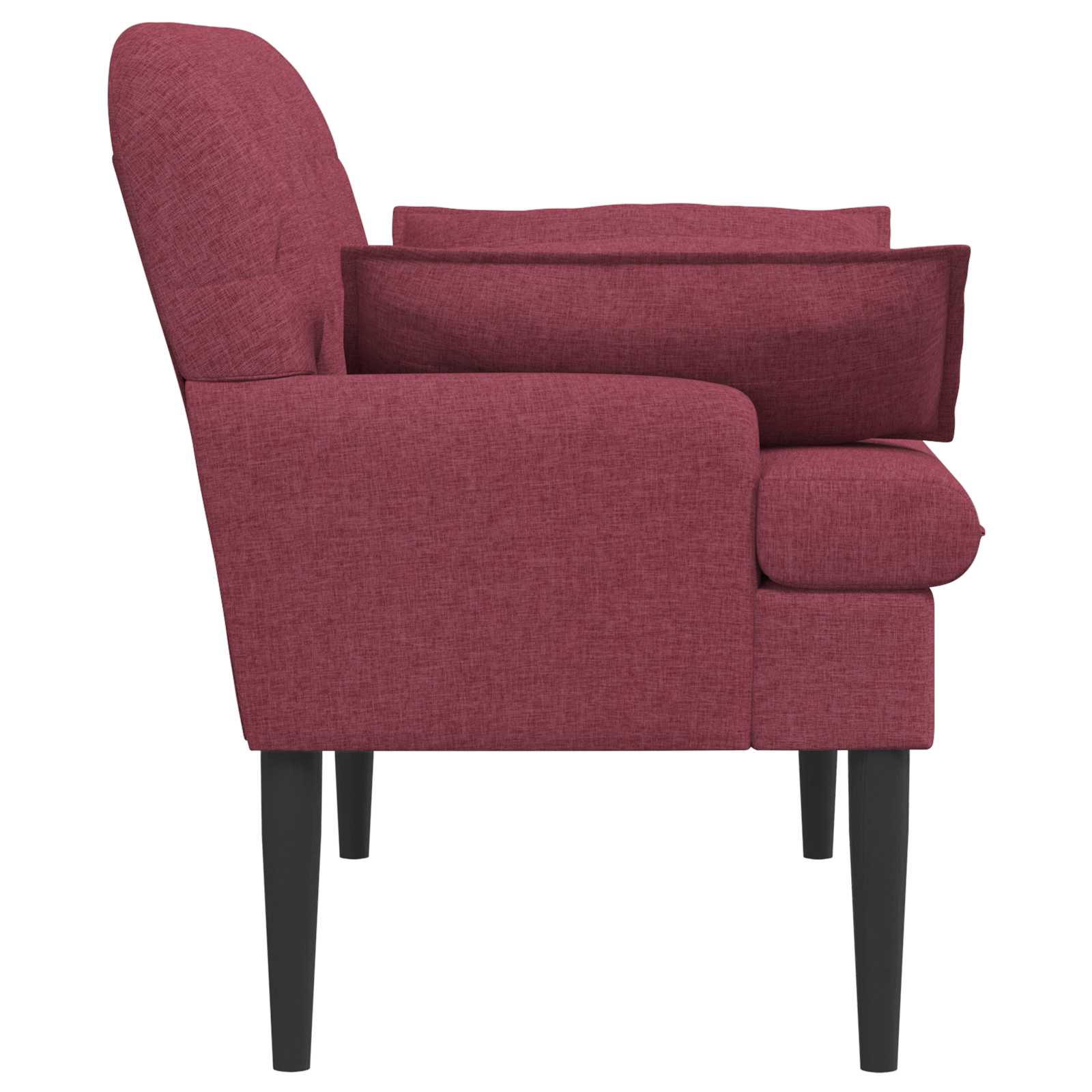Love seat με κουμπιά Κόκκινο 111 x 68 x 80 εκ. Ύφασμα