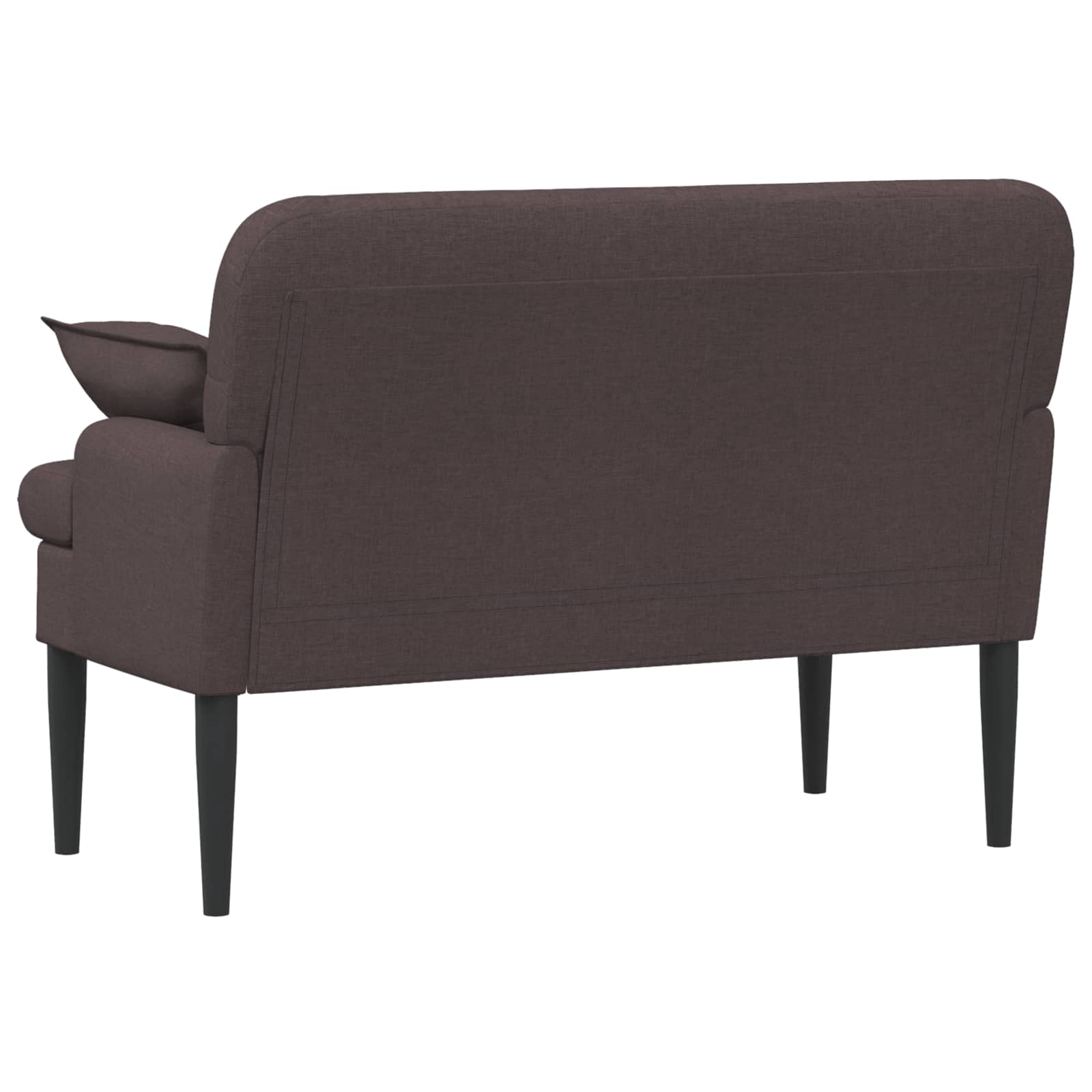Love seat με κουμπιά Σκούρο Καφέ 111 x 68 x 80 εκ. Ύφασμα