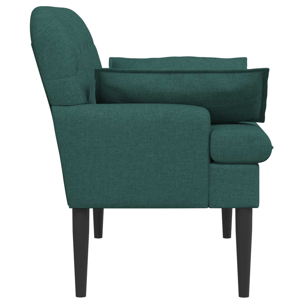 Love seat με κουμπιά Σκούρο Πράσινο 111 x 68 x 80 εκ. Ύφασμα