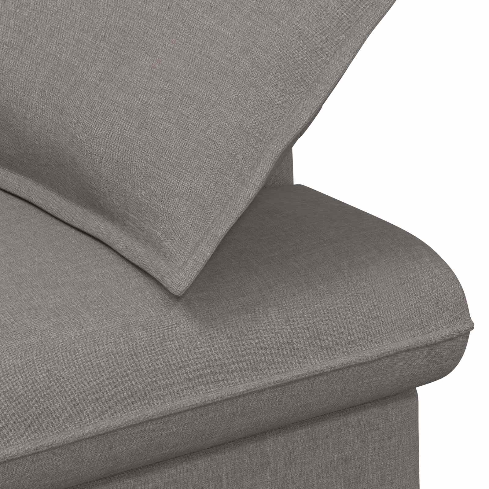 Love seat με κουμπιά Taupe 111 x 68 x 80 εκ. Ύφασμα