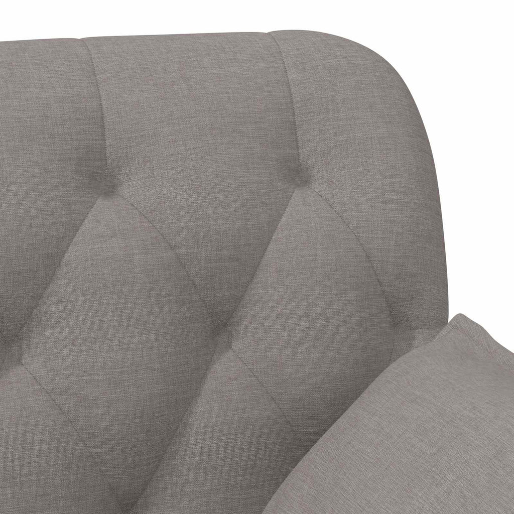 Love seat με κουμπιά Taupe 111 x 68 x 80 εκ. Ύφασμα