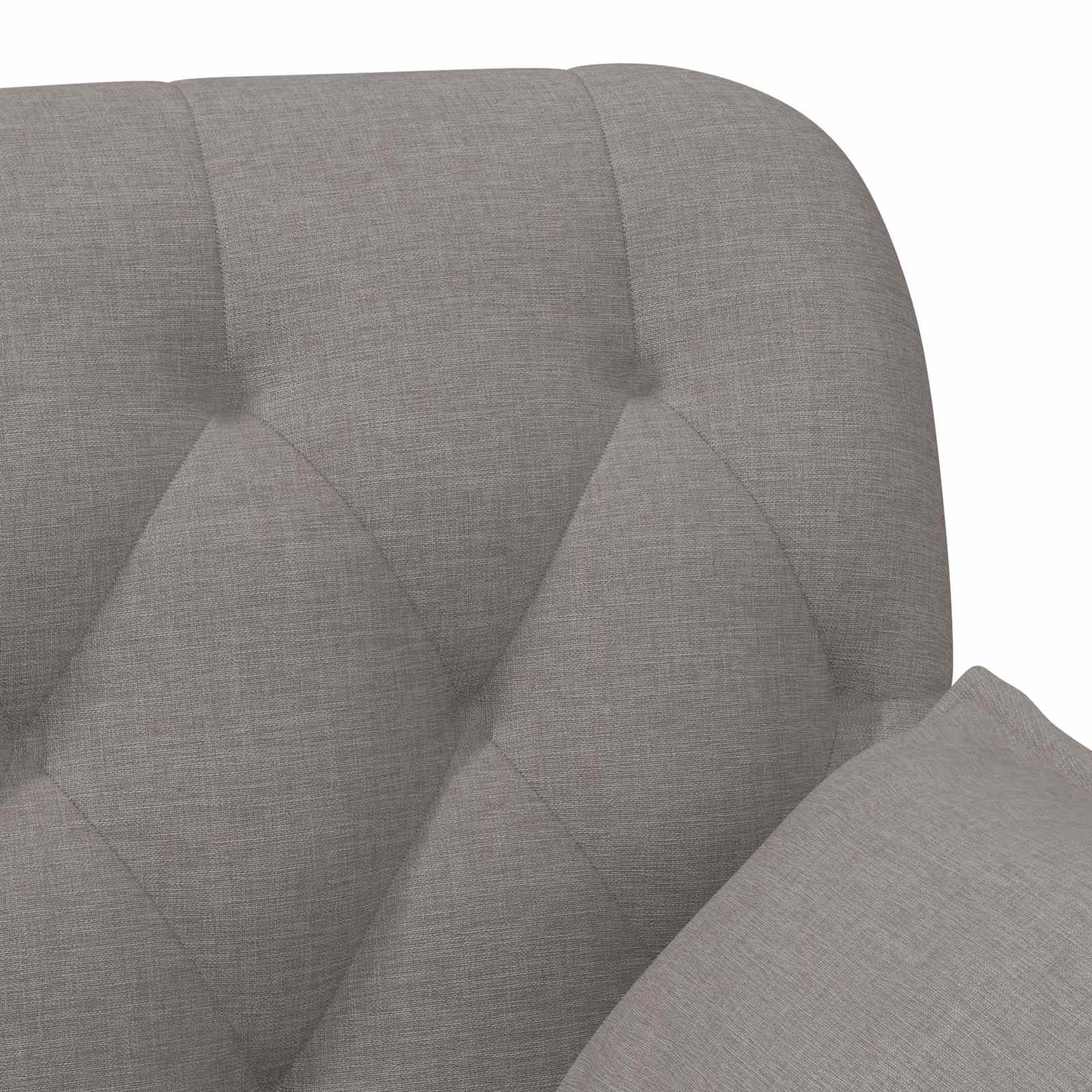 Love seat με κουμπιά Taupe 111 x 68 x 80 εκ. Ύφασμα