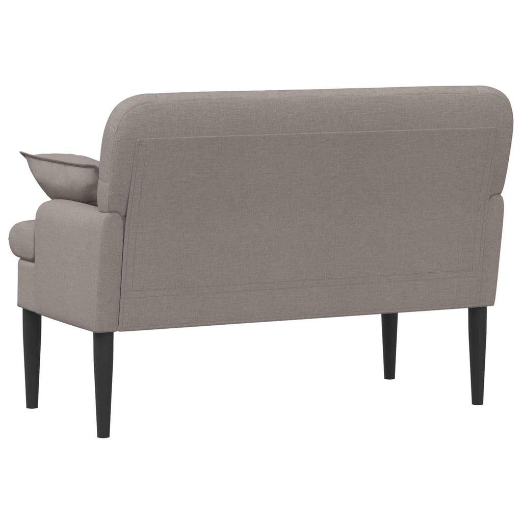 Love seat με κουμπιά Taupe 111 x 68 x 80 εκ. Ύφασμα