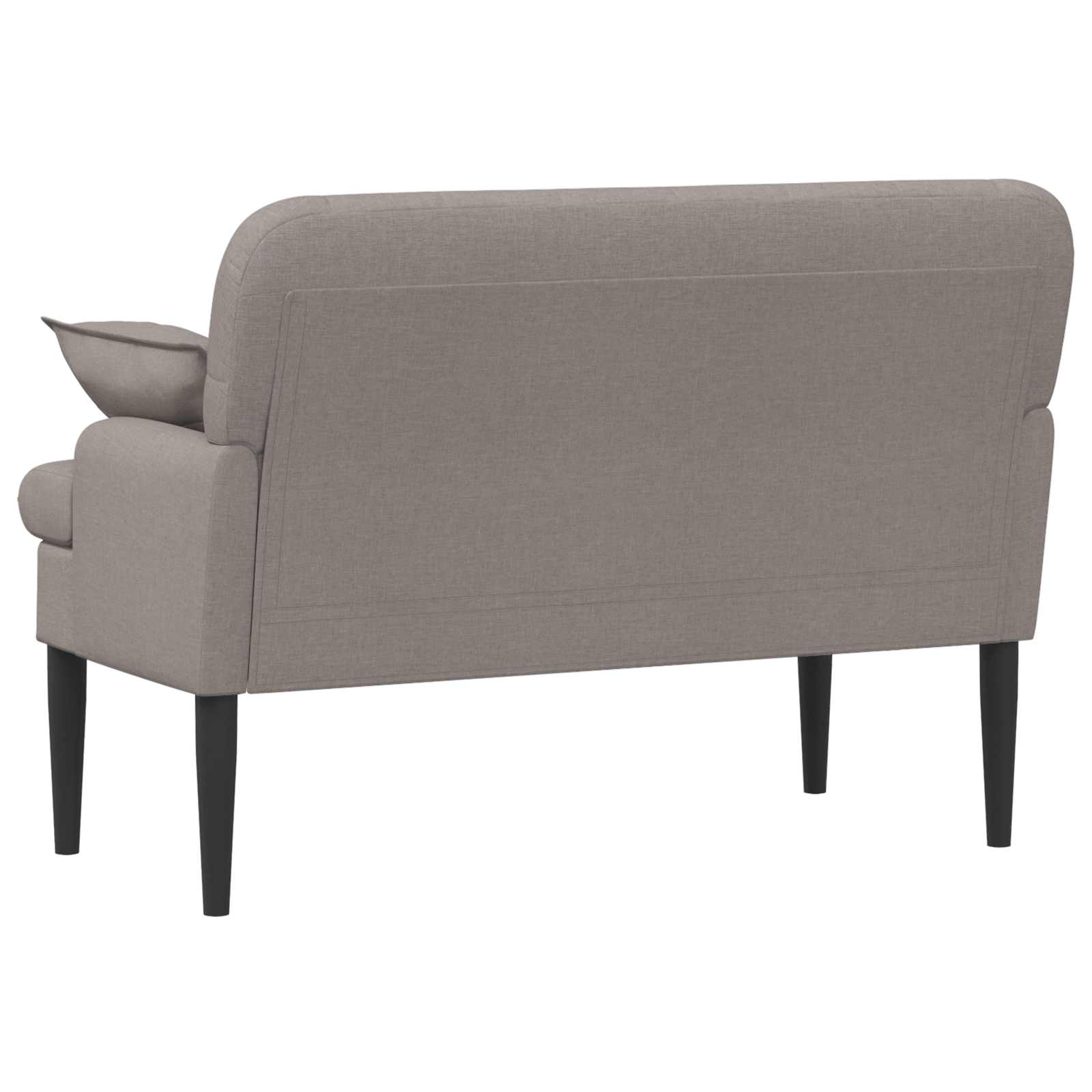 Love seat με κουμπιά Taupe 111 x 68 x 80 εκ. Ύφασμα