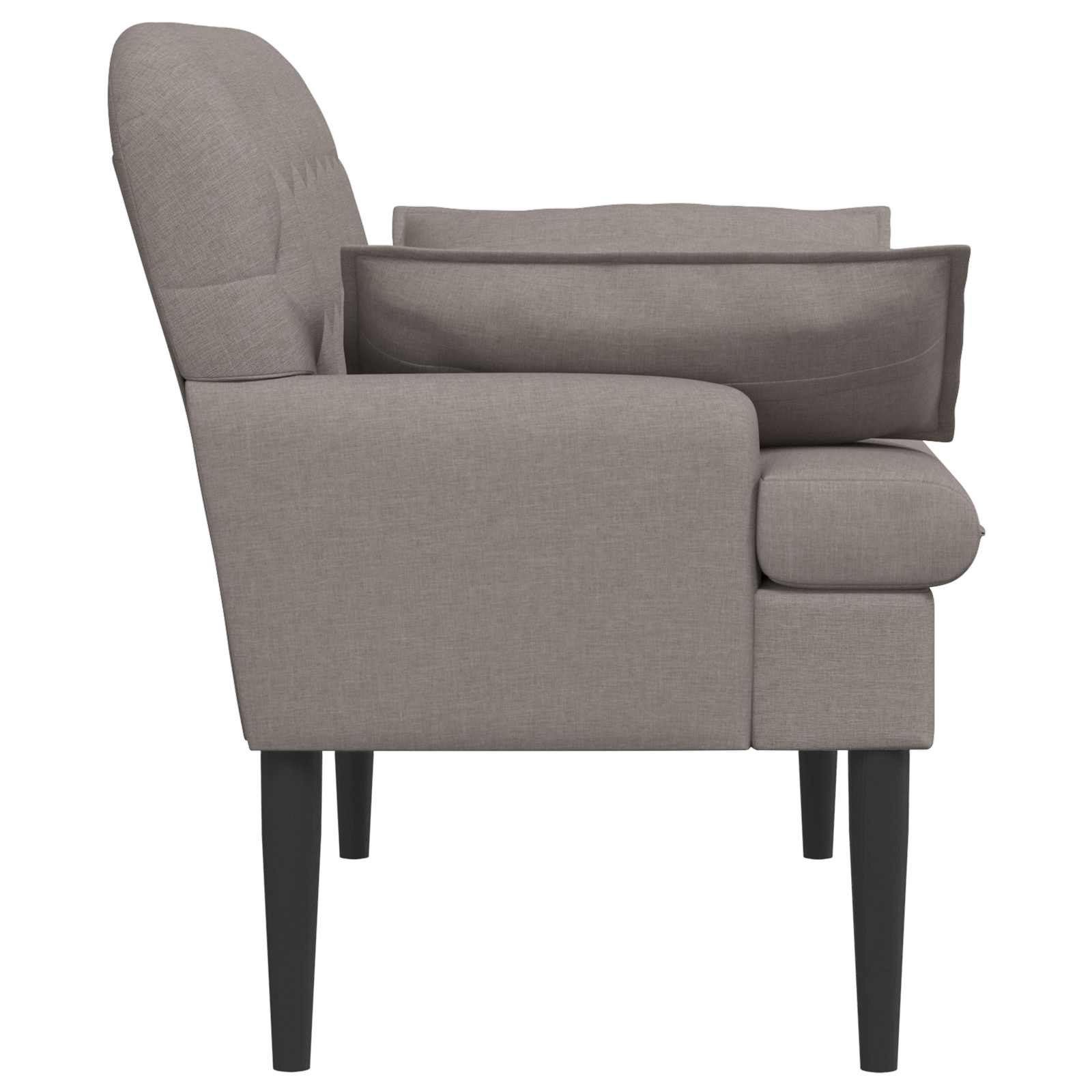Love seat με κουμπιά Taupe 111 x 68 x 80 εκ. Ύφασμα