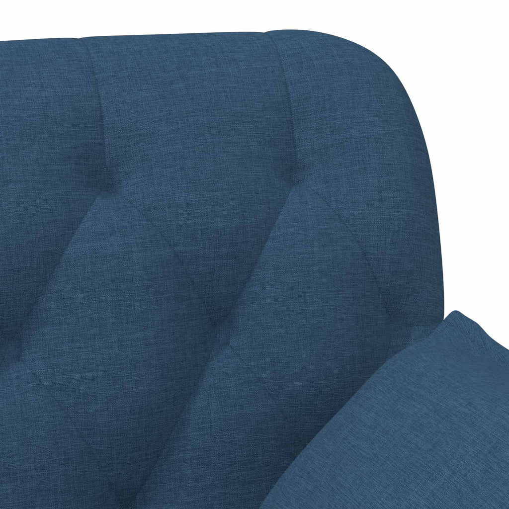 Love seat με κουμπιά Μπλε 111 x 68 x 80 εκ. Ύφασμα