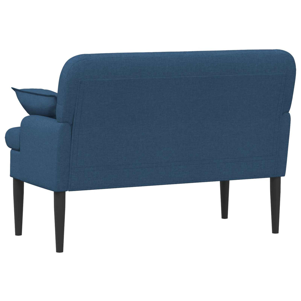 Love seat με κουμπιά Μπλε 111 x 68 x 80 εκ. Ύφασμα