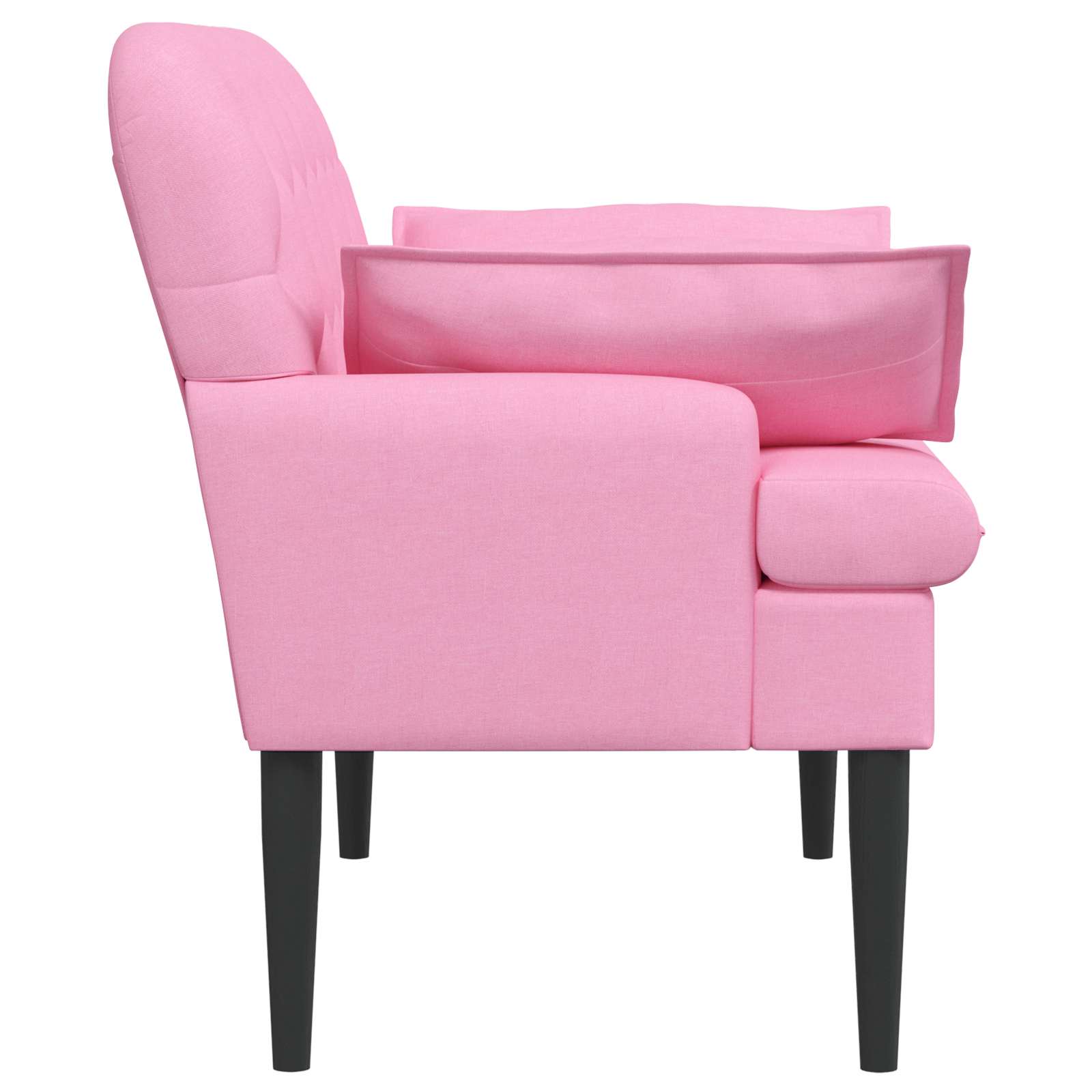 Love seat με κουμπιά Ροζ 111 x 68 x 80 εκ. Ύφασμα