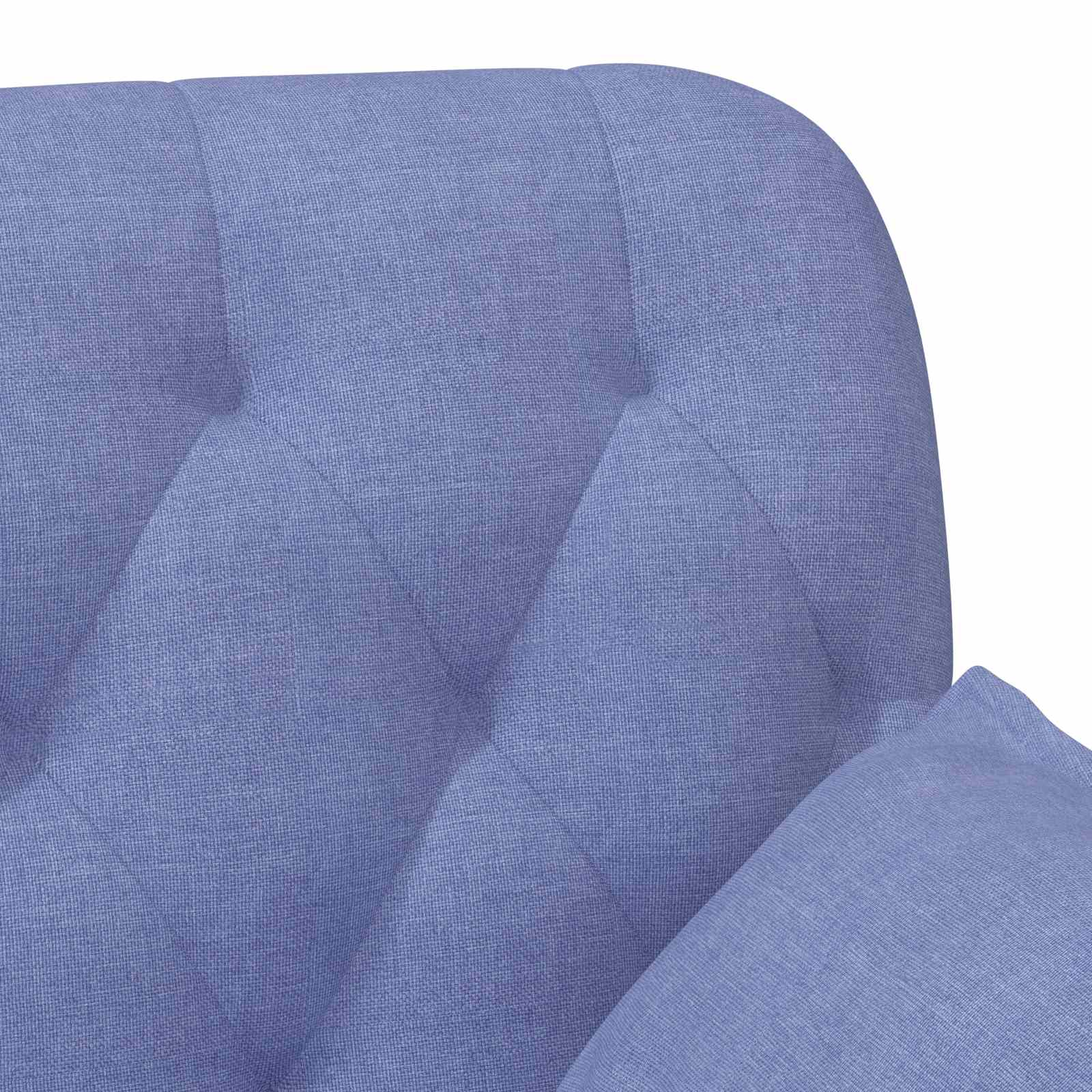 Love seat με κουμπιά Μπλε τζην 111 x 68 x 80 εκ. Ύφασμα