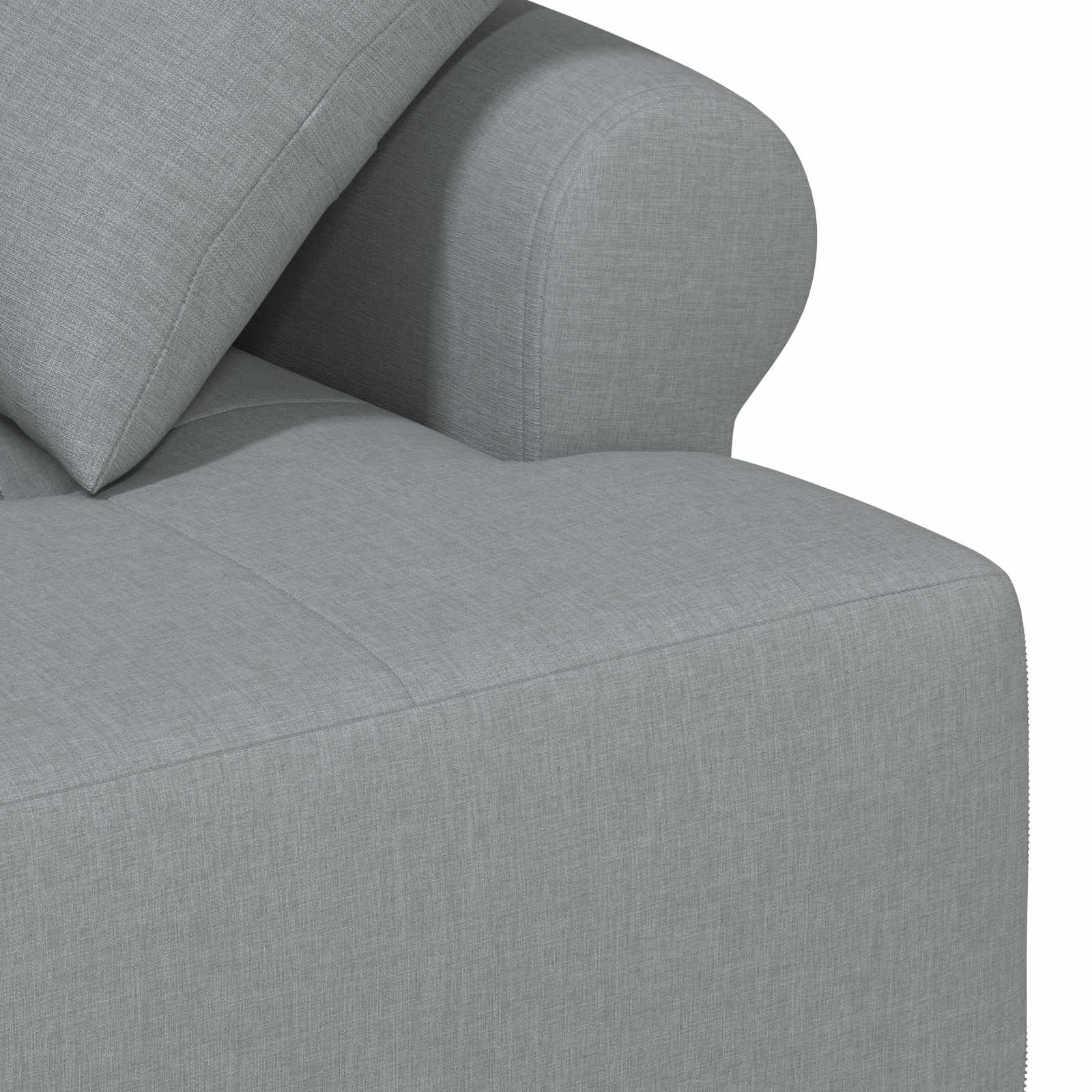 Love seat με κουμπιά Ανοιχτό γκρι 120 x 65 x 79 εκ Ύφασμα
