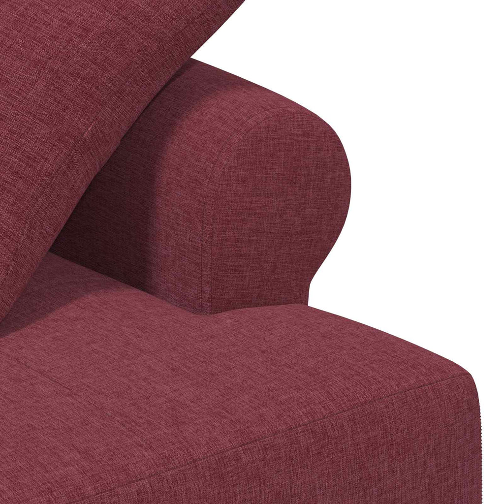 Love seat με κουμπιά Κόκκινο 120 x 65 x 79 εκ Ύφασμα