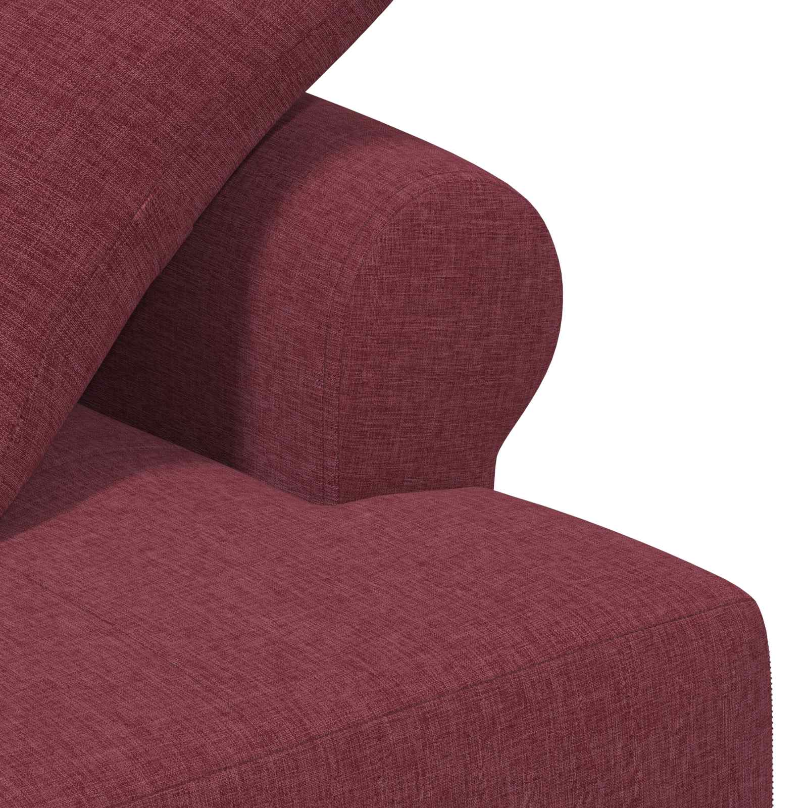 Love seat με κουμπιά Κόκκινο 120 x 65 x 79 εκ Ύφασμα