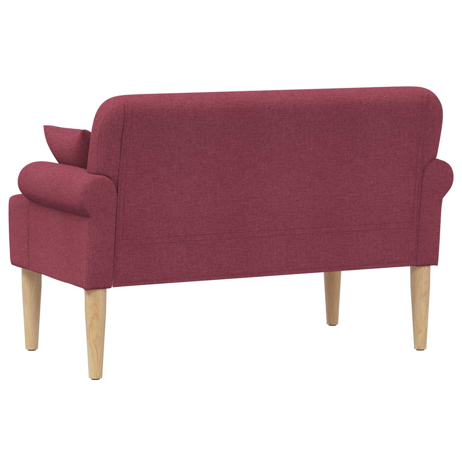 Love seat με κουμπιά Κόκκινο 120 x 65 x 79 εκ Ύφασμα