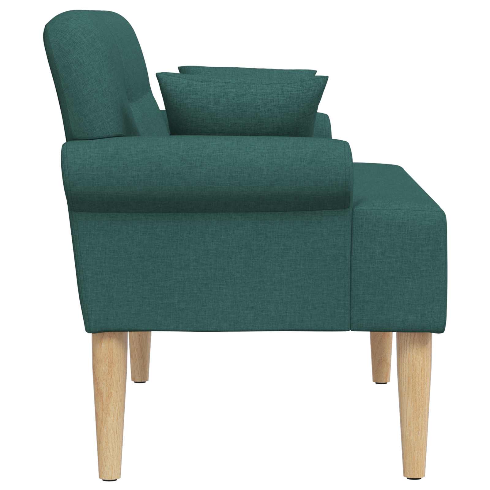 Love seat με κουμπιά Σκούρο Πράσινο 120 x 65 x 79 εκ Ύφασμα