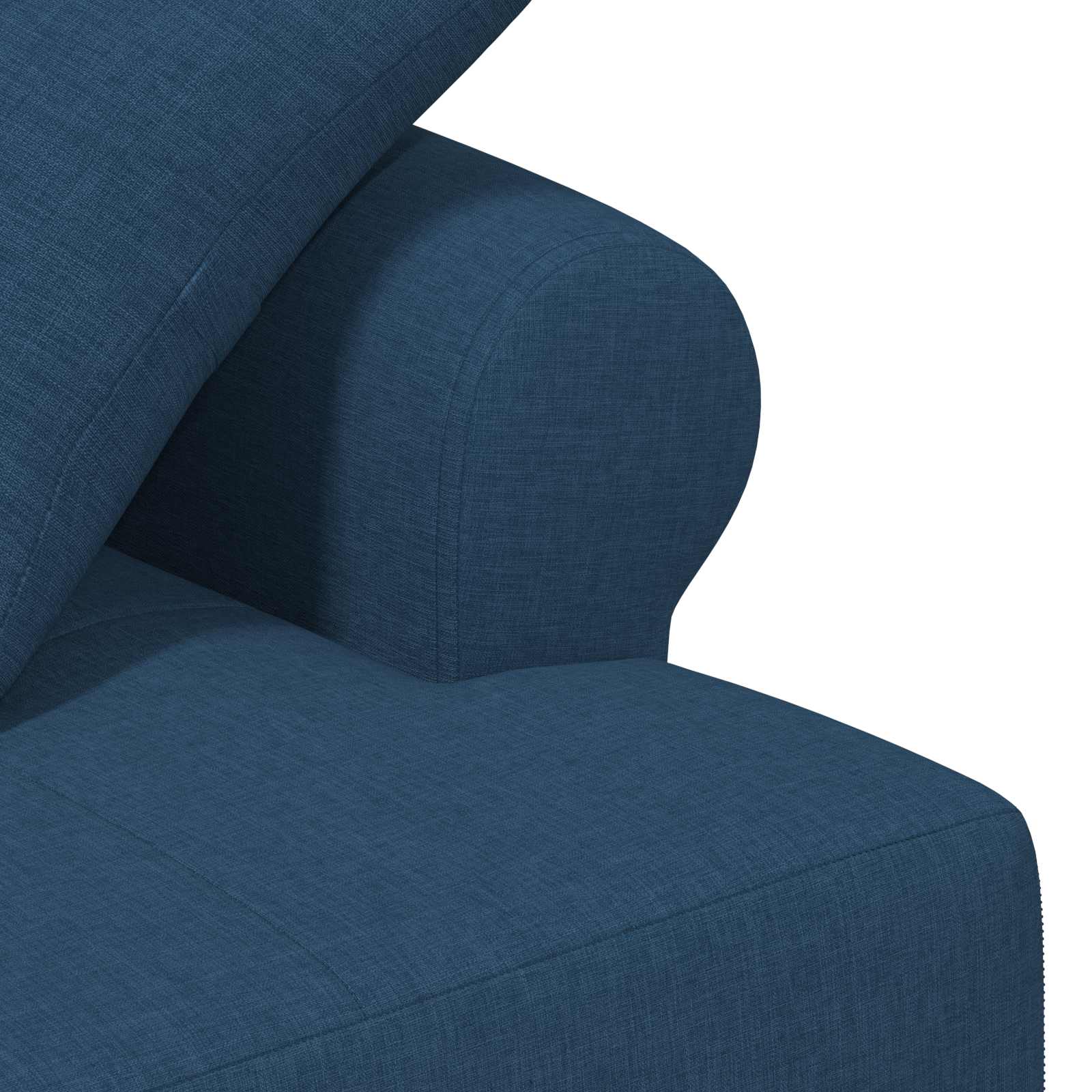 Love seat με κουμπιά Μπλε 120 x 65 x 79 εκ Ύφασμα