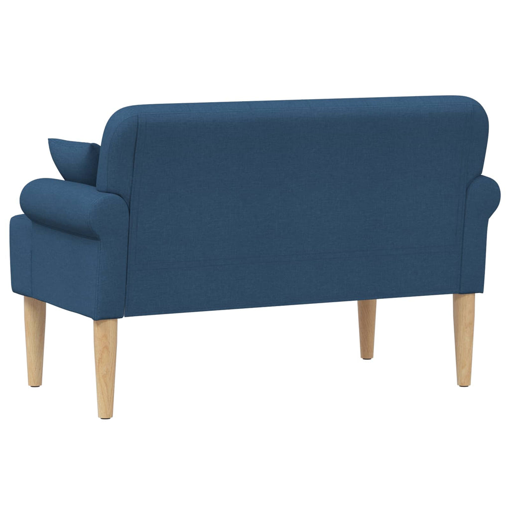 Love seat με κουμπιά Μπλε 120 x 65 x 79 εκ Ύφασμα