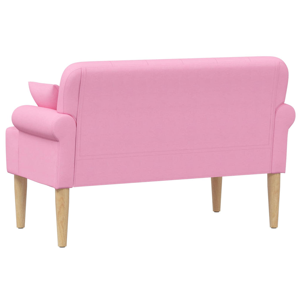 Love seat με κουμπιά Ροζ 120 x 65 x 79 εκ Ύφασμα