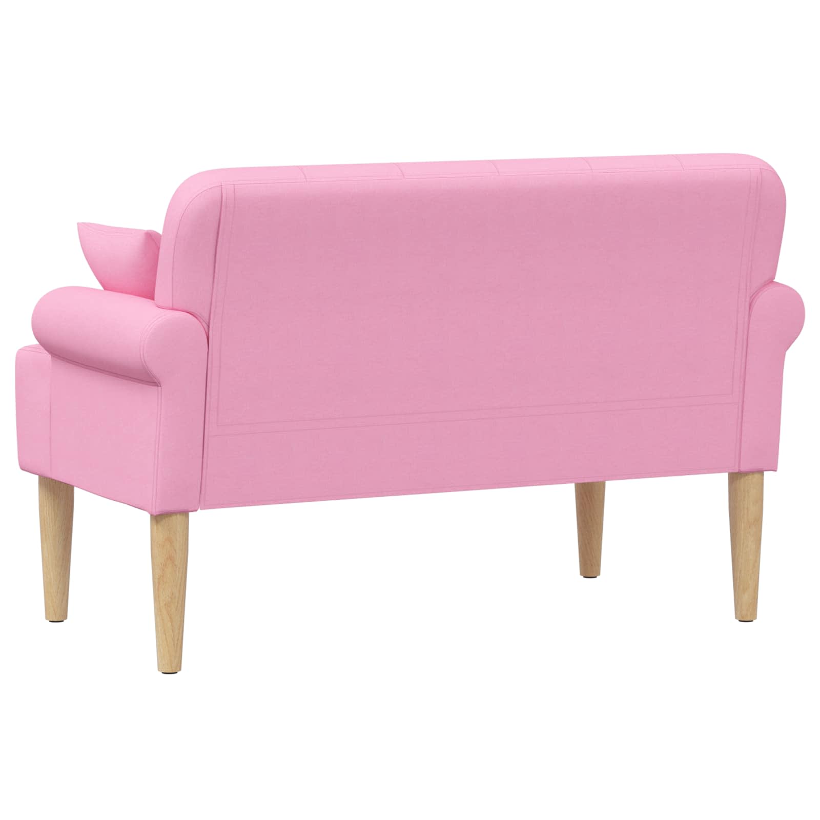 Love seat με κουμπιά Ροζ 120 x 65 x 79 εκ Ύφασμα