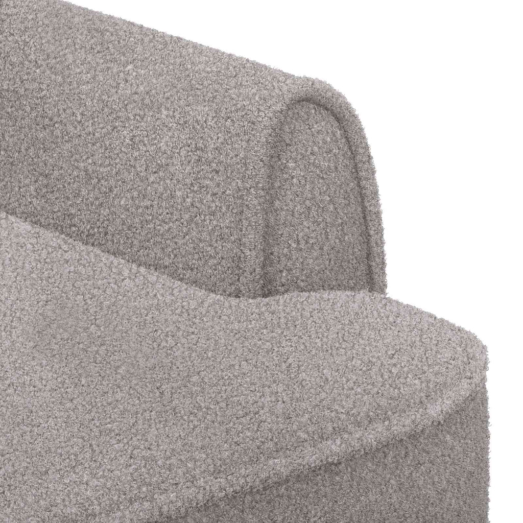 Love seat με κουμπιά Ανοιχτό γκρι 117 x 67 x 77 εκ. Μπουκλέ