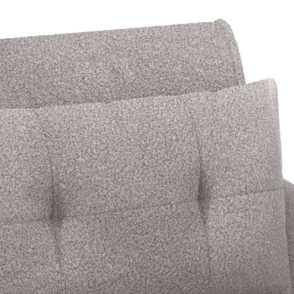 Love seat με κουμπιά Ανοιχτό γκρι 117 x 67 x 77 εκ. Μπουκλέ