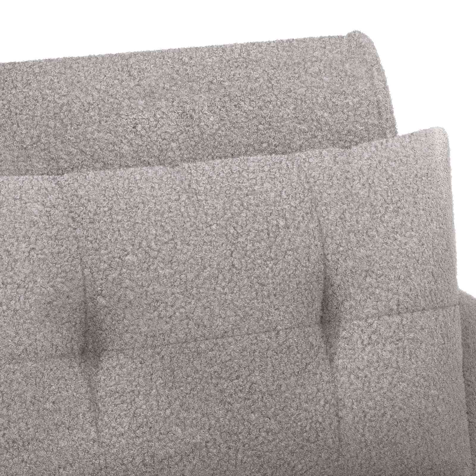 Love seat με κουμπιά Ανοιχτό γκρι 117 x 67 x 77 εκ. Μπουκλέ
