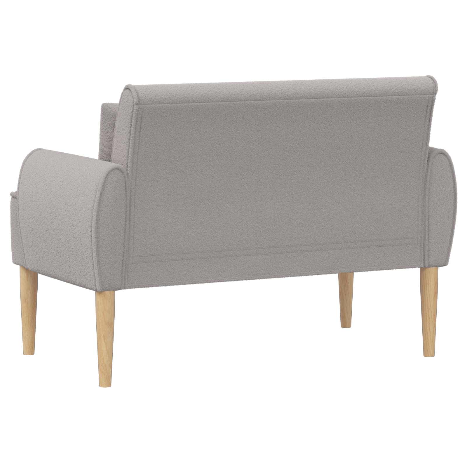 Love seat με κουμπιά Ανοιχτό γκρι 117 x 67 x 77 εκ. Μπουκλέ