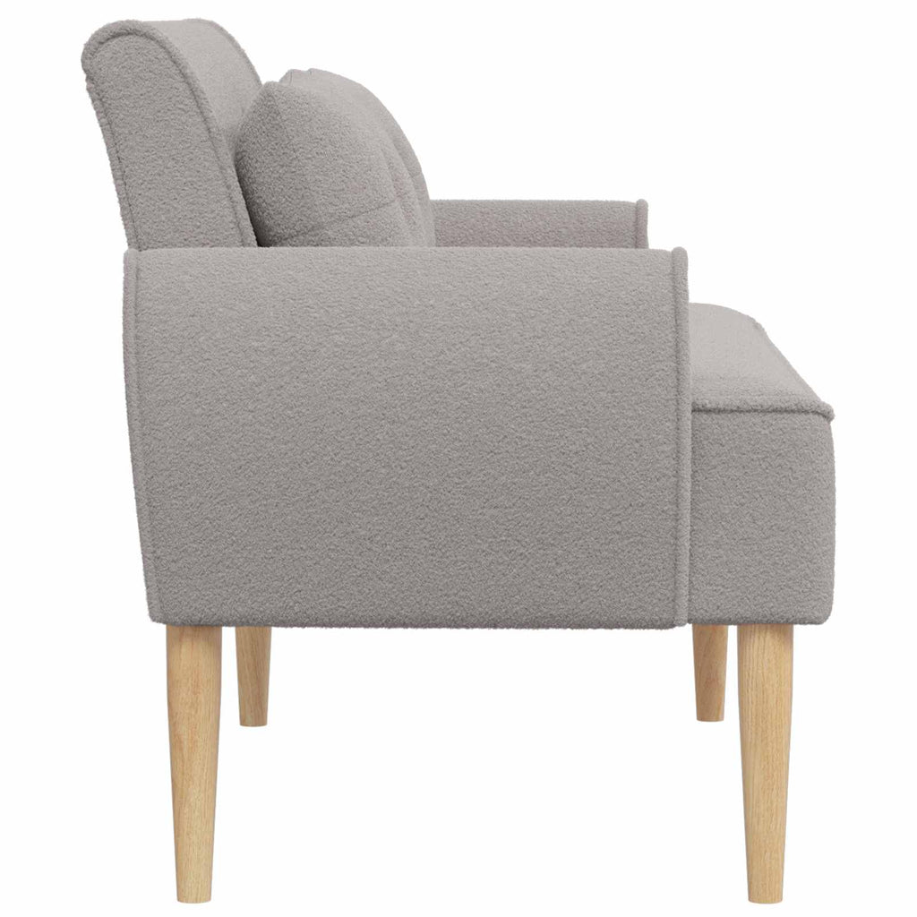 Love seat με κουμπιά Ανοιχτό γκρι 117 x 67 x 77 εκ. Μπουκλέ