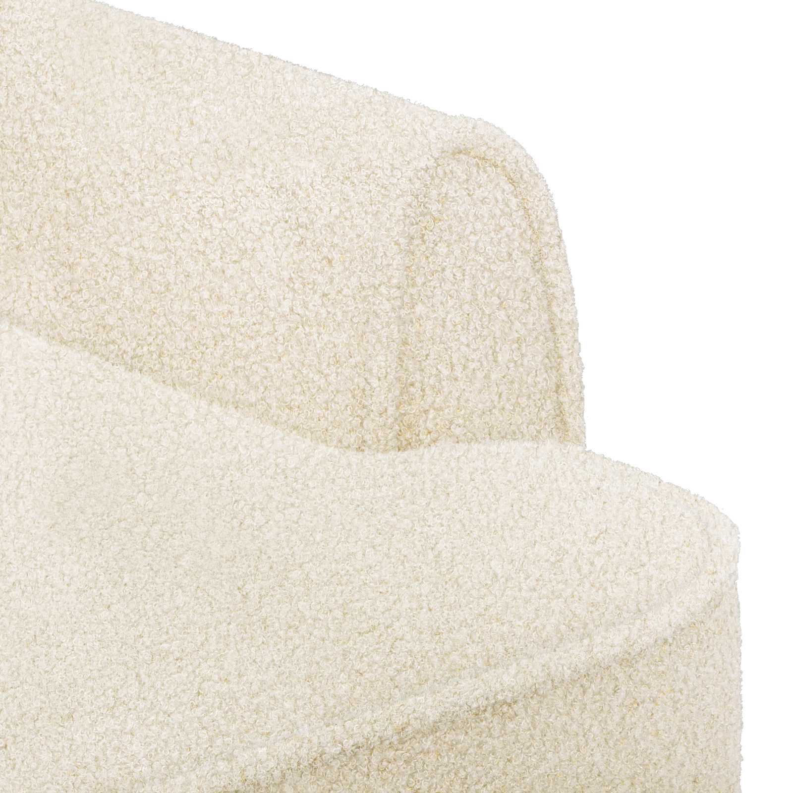 Love seat με κουμπιά Κρεμ 117 x 67 x 77 εκ. Μπουκλέ