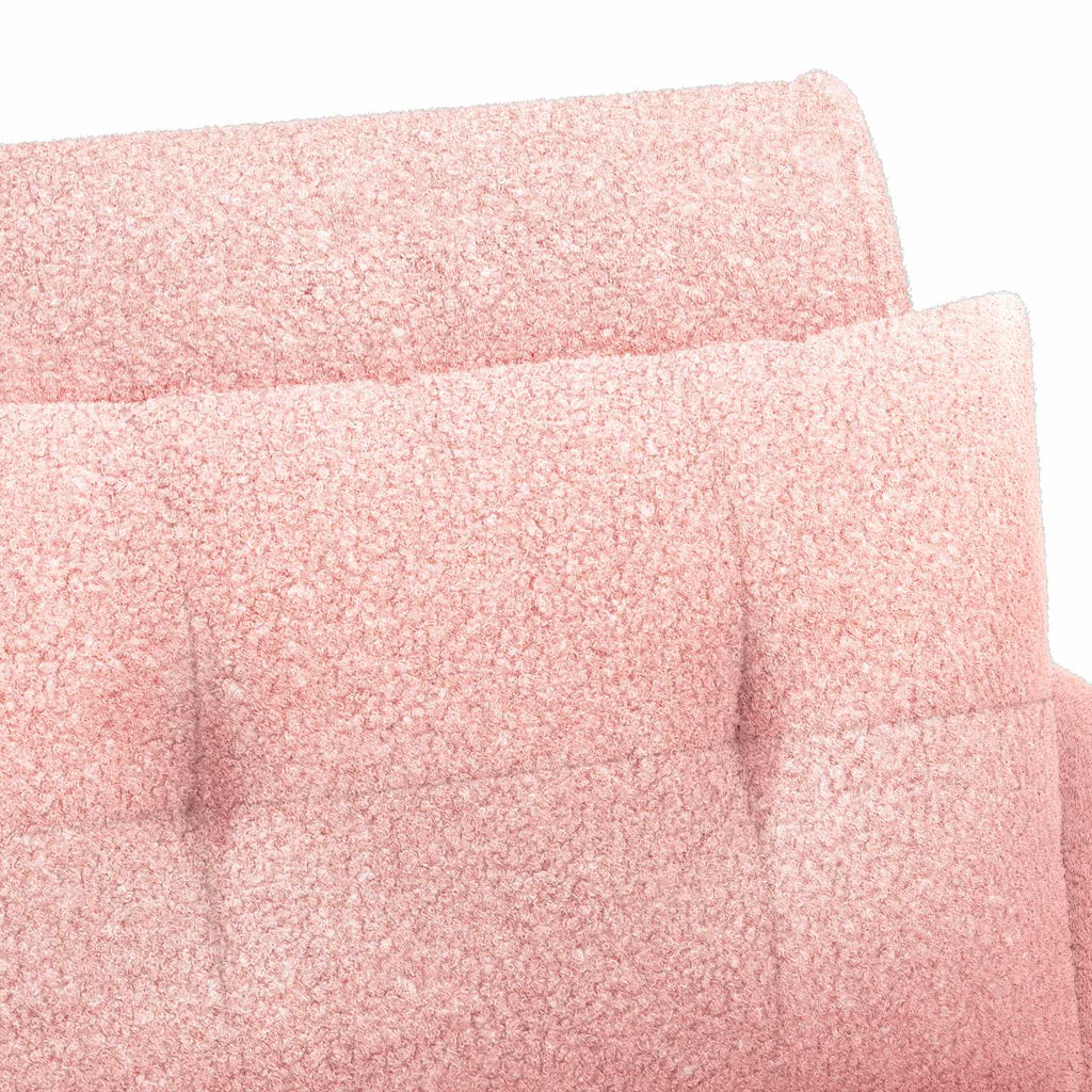 Love seat με κουμπιά Ροζ 117 x 67 x 77 εκ. Μπουκλέ