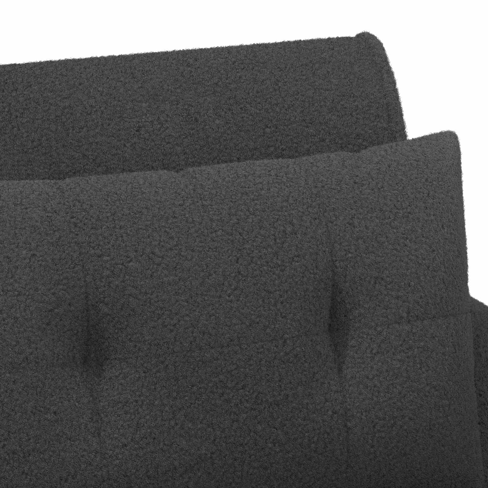 Love seat με κουμπιά Σκούρο Γκρι 117 x 67 x 77 εκ. Μπουκλέ