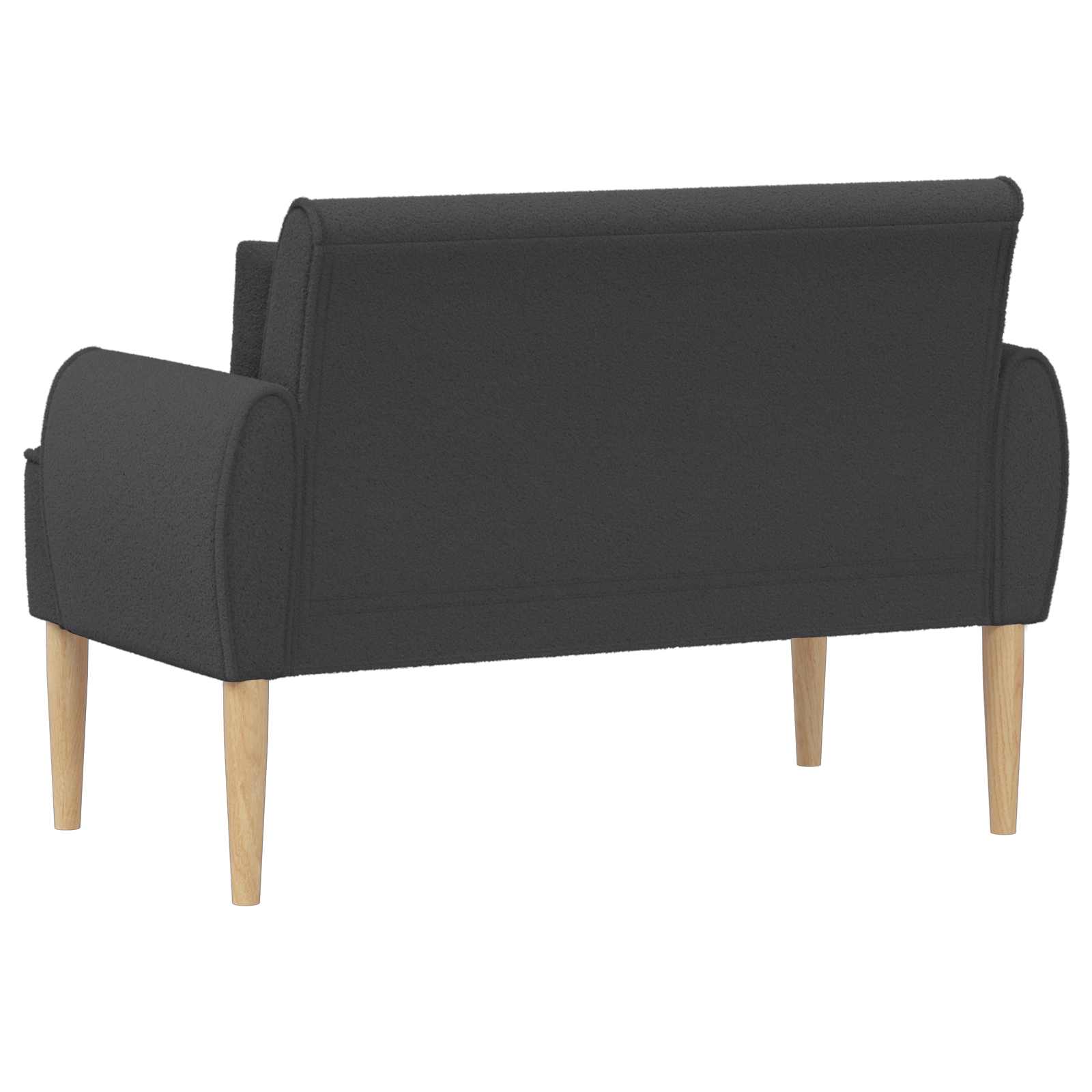 Love seat με κουμπιά Σκούρο Γκρι 117 x 67 x 77 εκ. Μπουκλέ