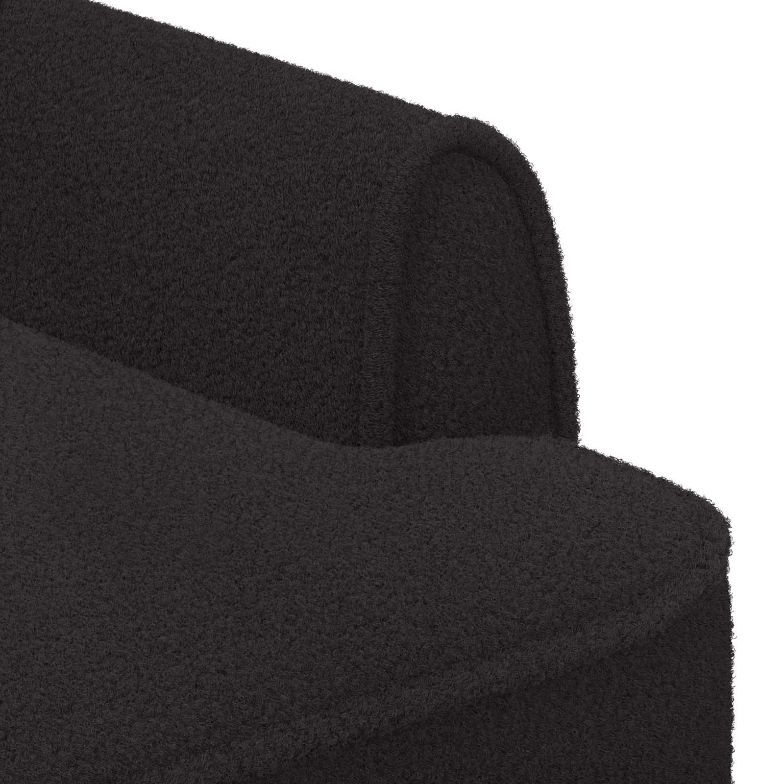 Love seat με κουμπιά Μαύρο 117 x 67 x 77 εκ. Μπουκλέ