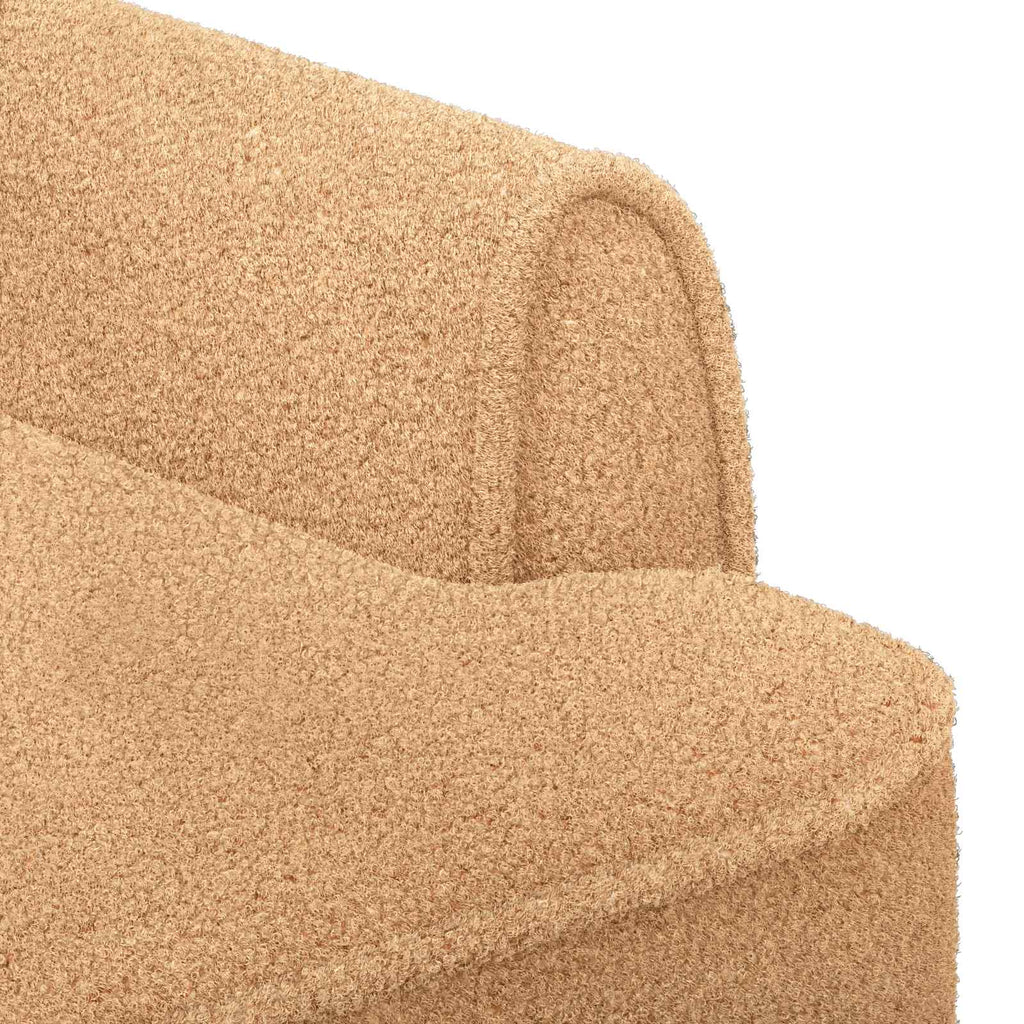 Love seat με κουμπιά Μπεζ 117 x 67 x 77 εκ. Μπουκλέ