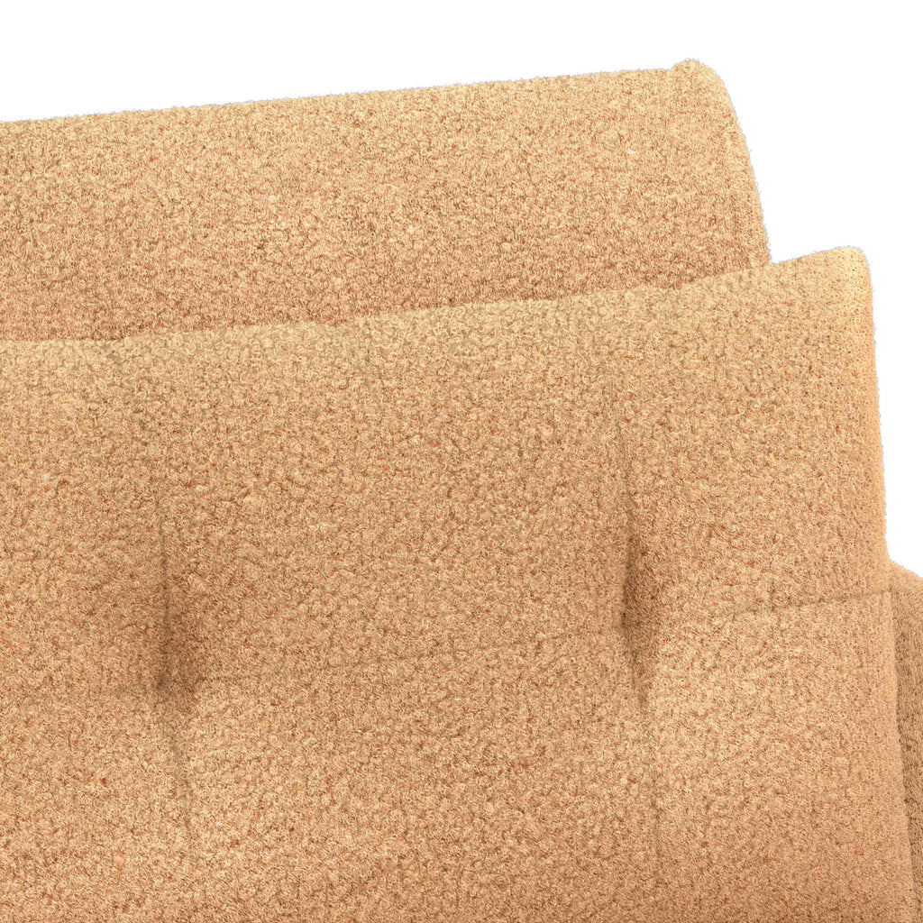 Love seat με κουμπιά Μπεζ 117 x 67 x 77 εκ. Μπουκλέ
