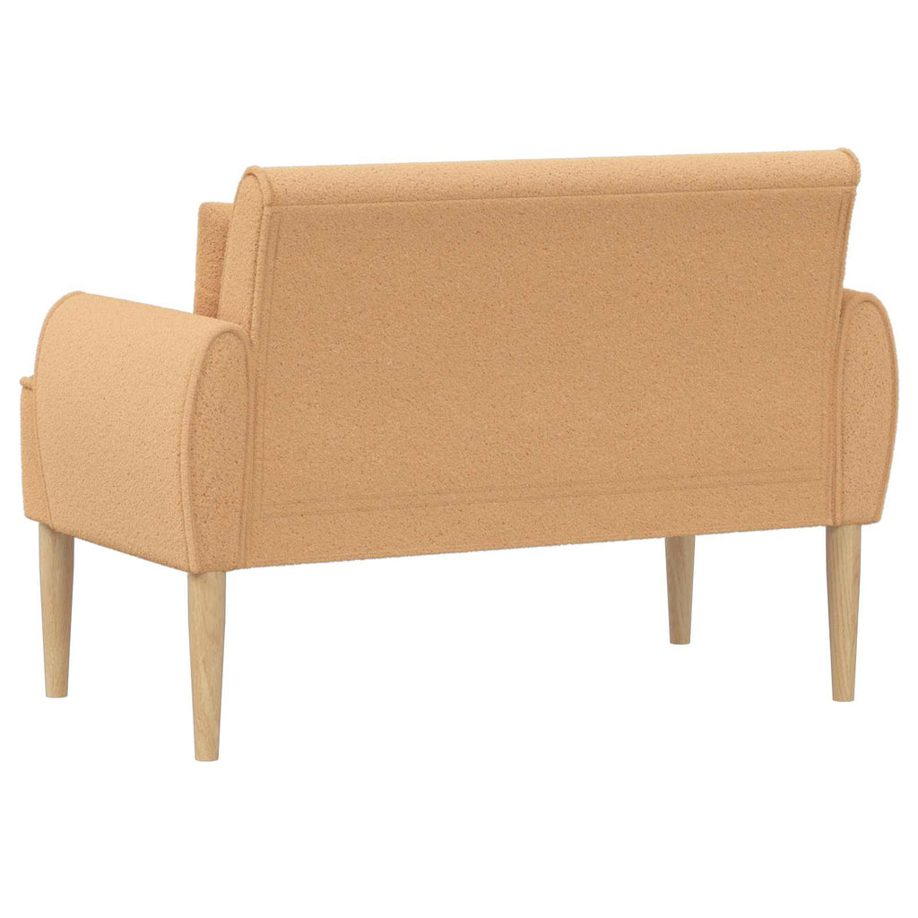 Love seat με κουμπιά Μπεζ 117 x 67 x 77 εκ. Μπουκλέ