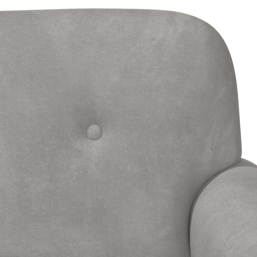 Love seat με κουμπιά Ανοιχτό γκρι 120 x 66 x 78 εκ. Βελούδο