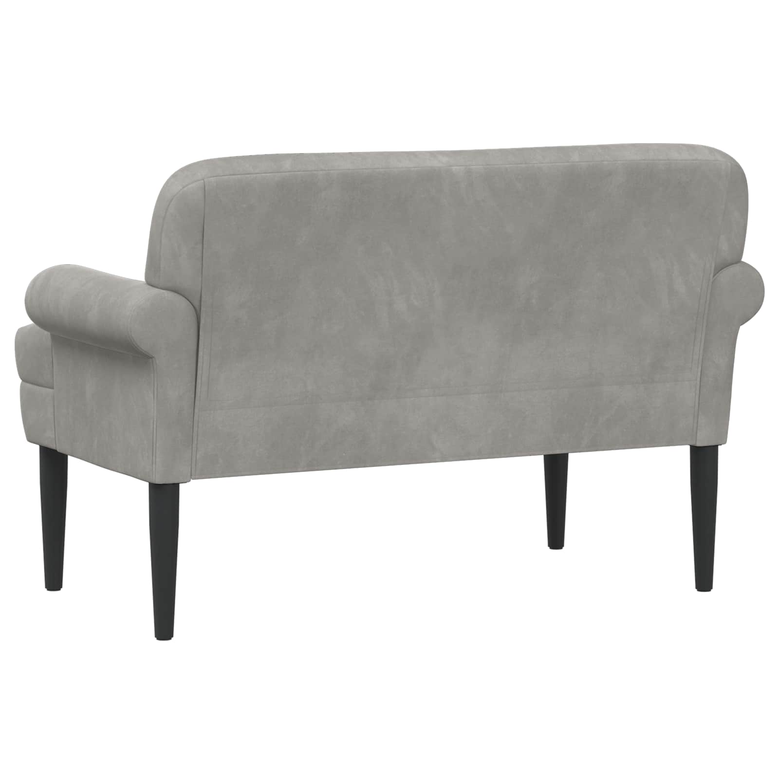 Love seat με κουμπιά Ανοιχτό γκρι 120 x 66 x 78 εκ. Βελούδο