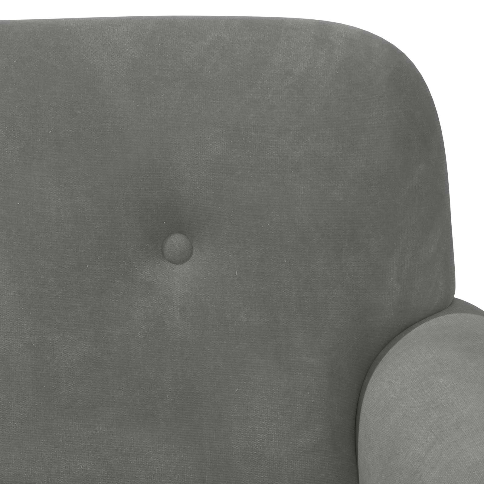 Love seat με κουμπιά Σκούρο Γκρι 120 x 66 x 78 εκ. Βελούδο