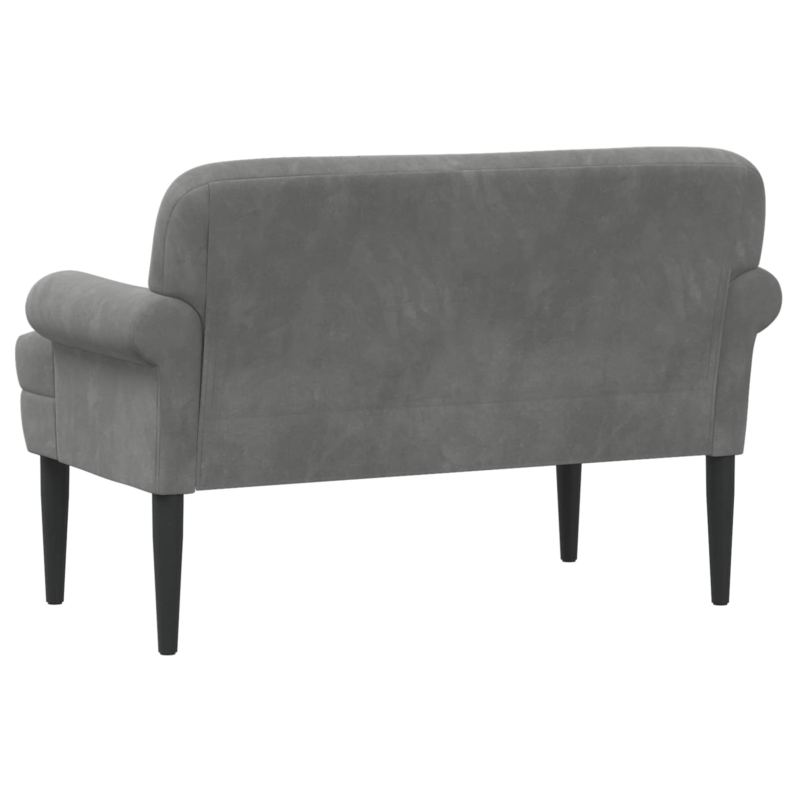 Love seat με κουμπιά Σκούρο Γκρι 120 x 66 x 78 εκ. Βελούδο