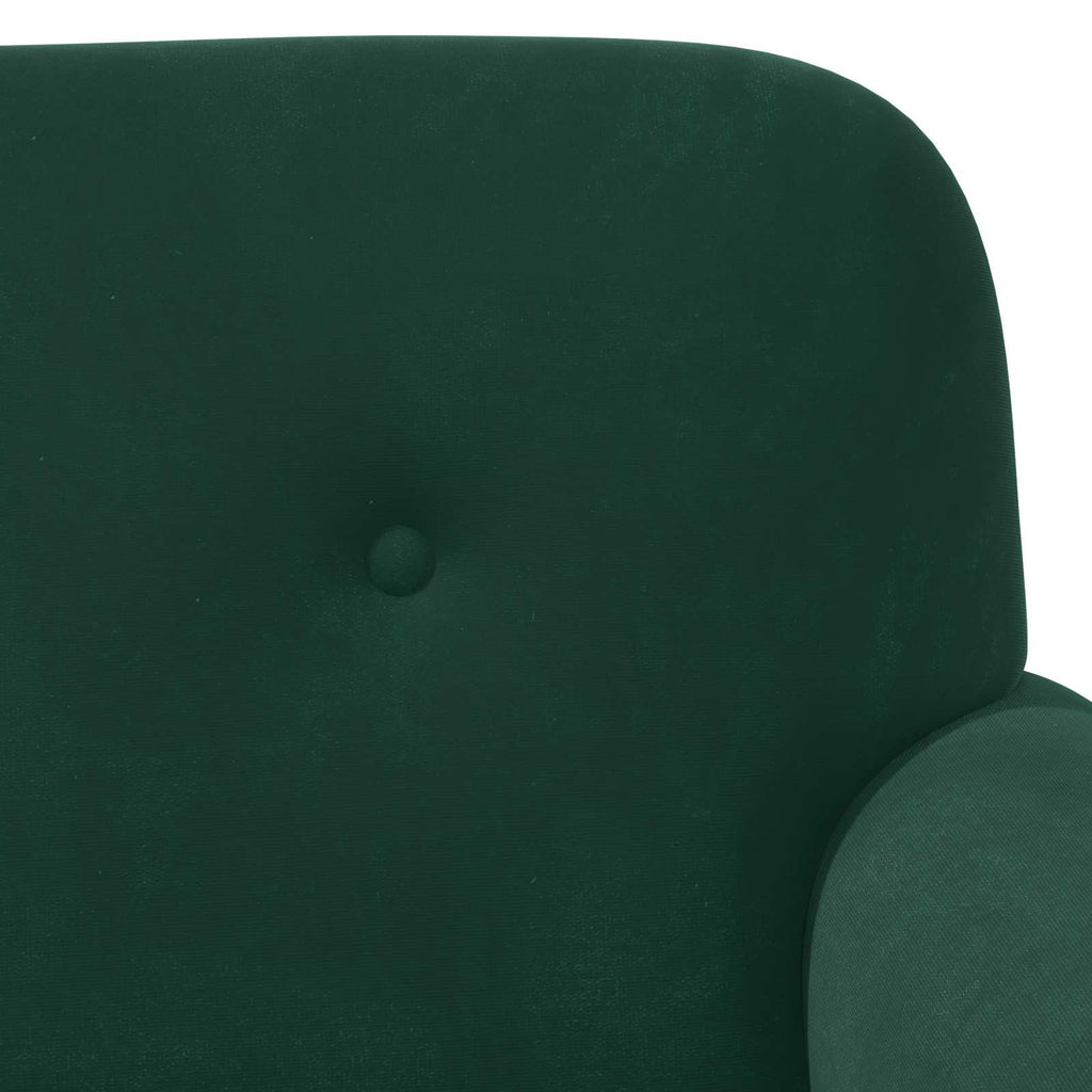 Love seat με κουμπιά Σκούρο Πράσινο 120 x 66 x 78 εκ. Βελούδο