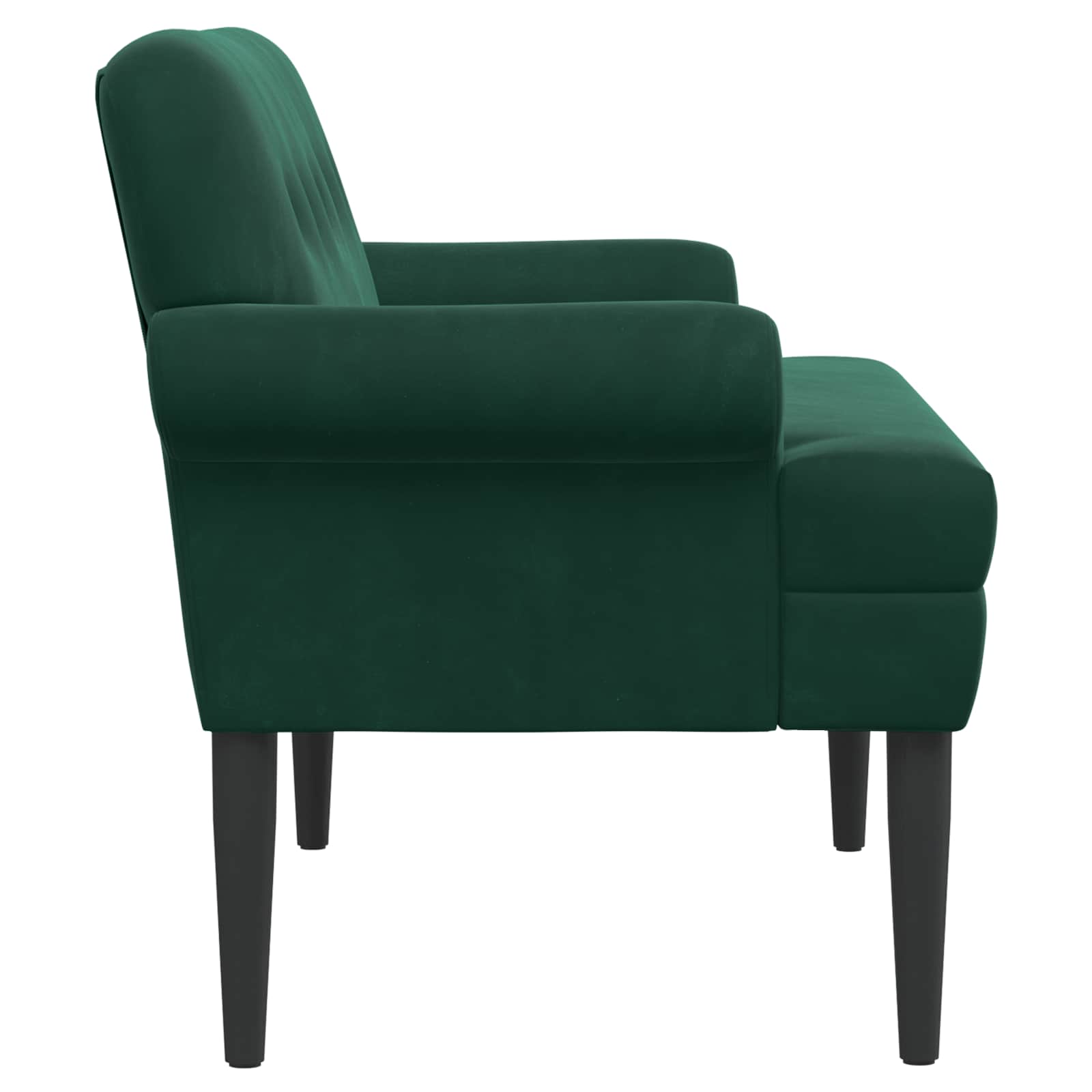 Love seat με κουμπιά Σκούρο Πράσινο 120 x 66 x 78 εκ. Βελούδο