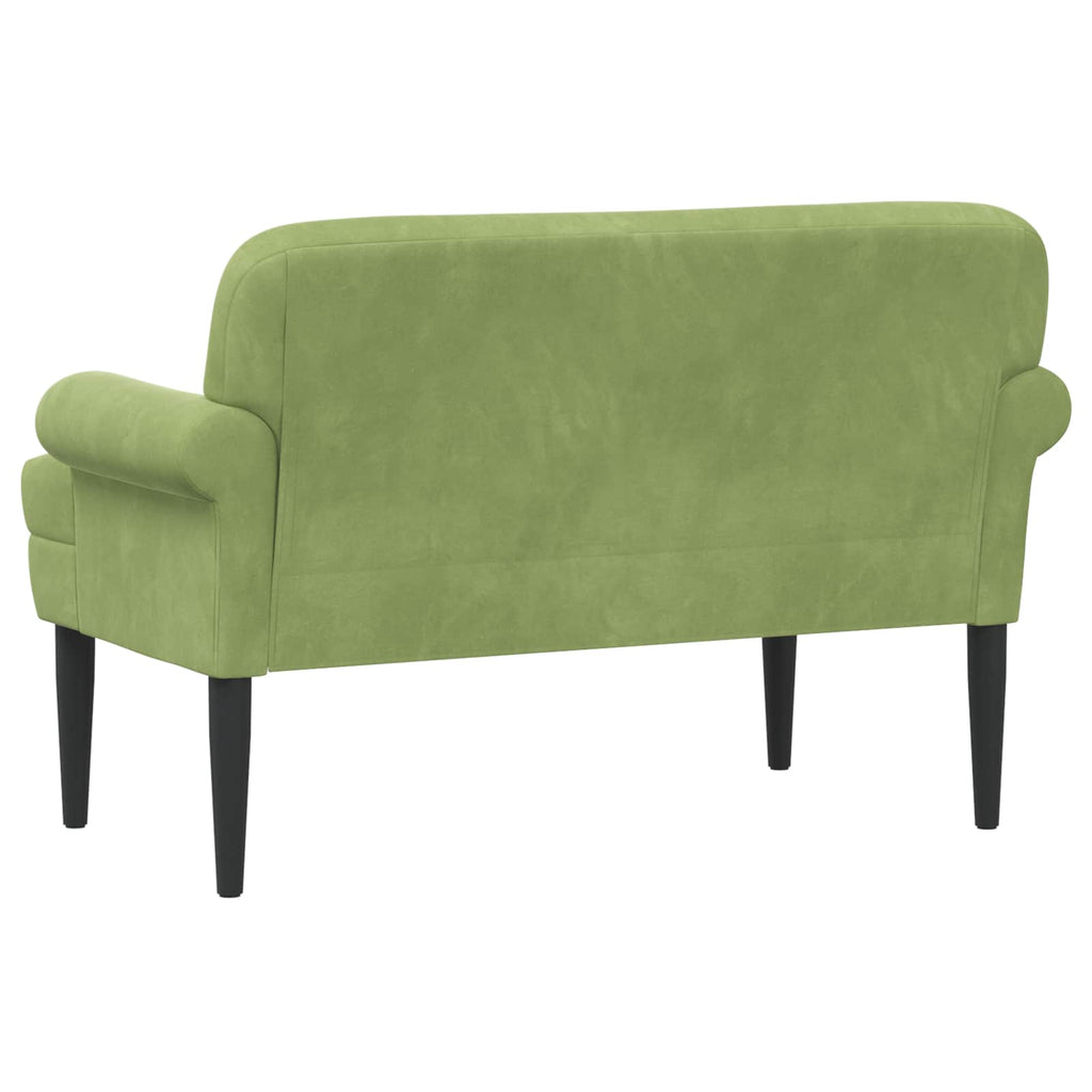 Love seat με κουμπιά Ανοιχτό Πράσινο 120 x 66 x 78 εκ. Βελούδο