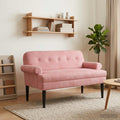 Love seat με κουμπιά Ροζ 120 x 66 x 78 εκ. Βελούδο