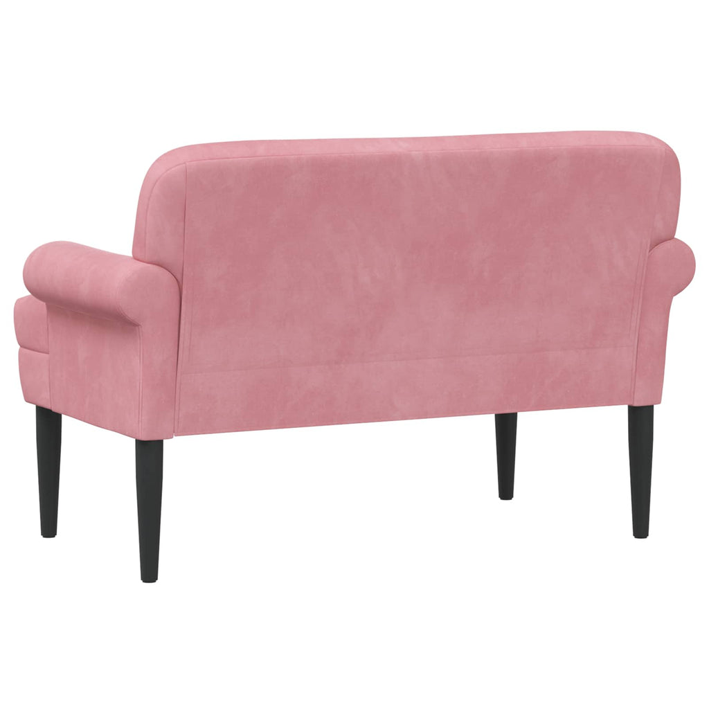 Love seat με κουμπιά Ροζ 120 x 66 x 78 εκ. Βελούδο