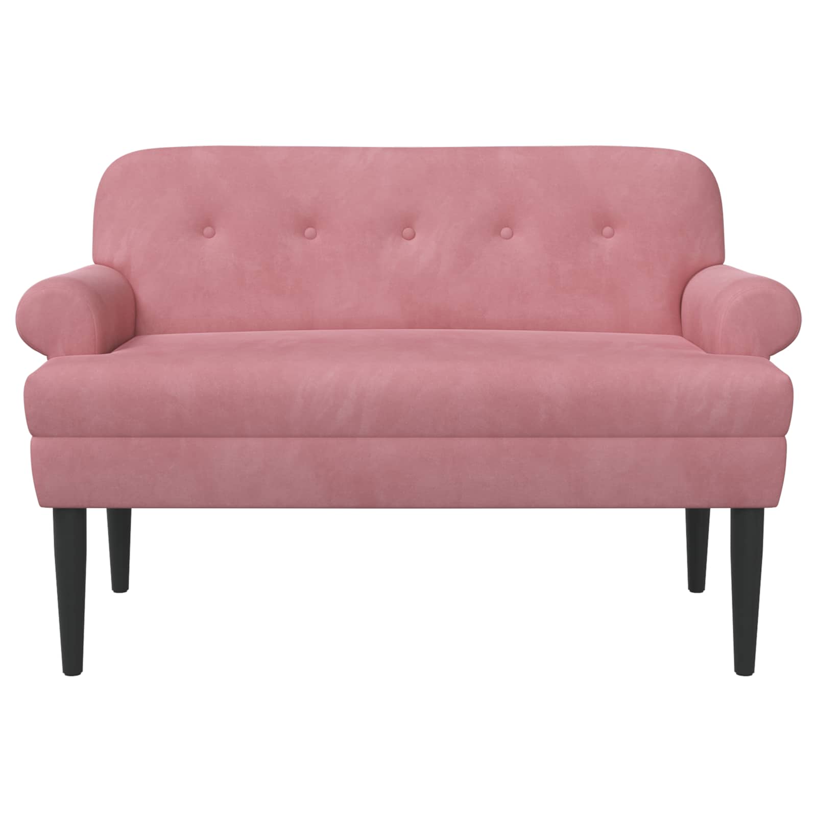 Love seat με κουμπιά Ροζ 120 x 66 x 78 εκ. Βελούδο
