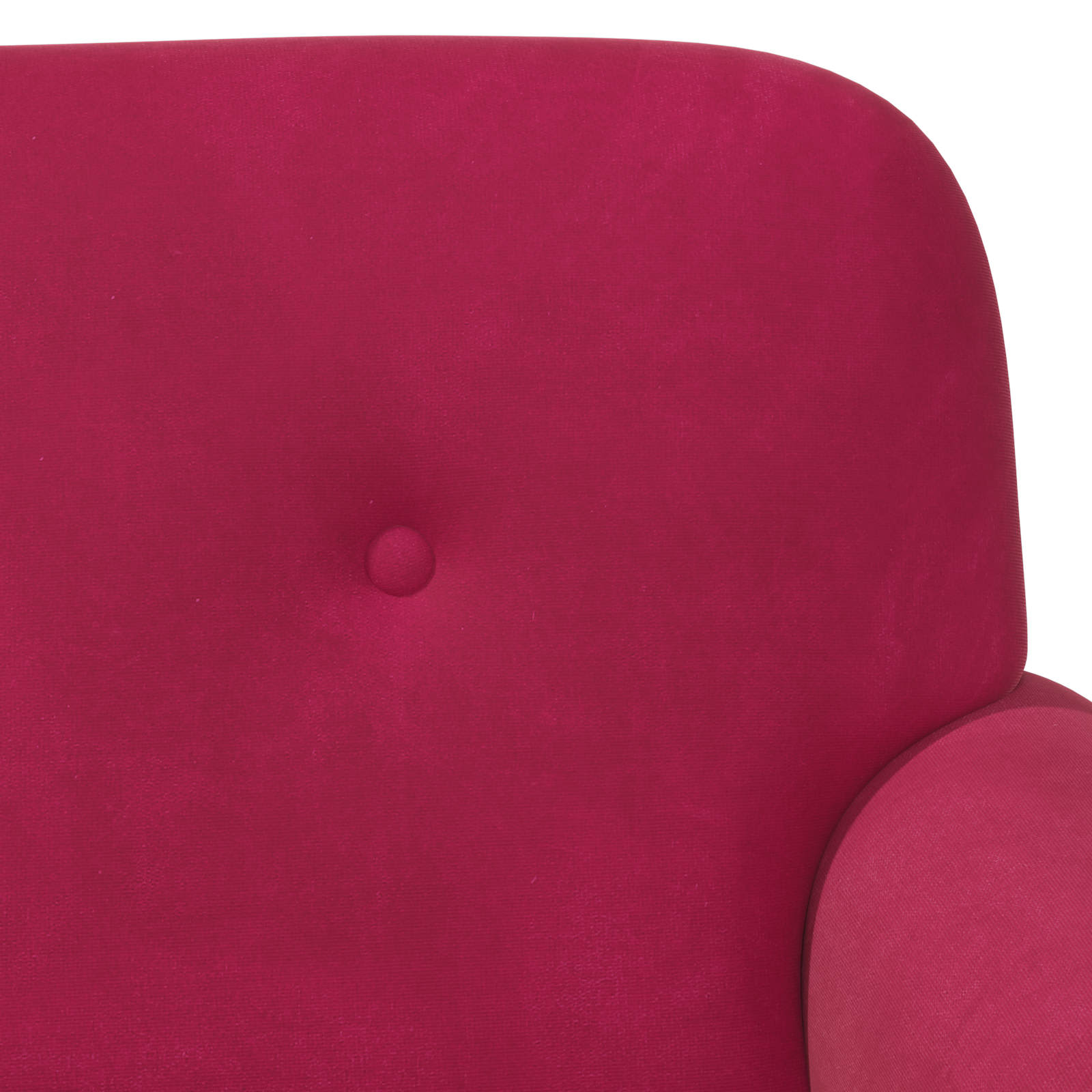 Love seat με κουμπιά Κόκκινο 120 x 66 x 78 εκ. Βελούδο